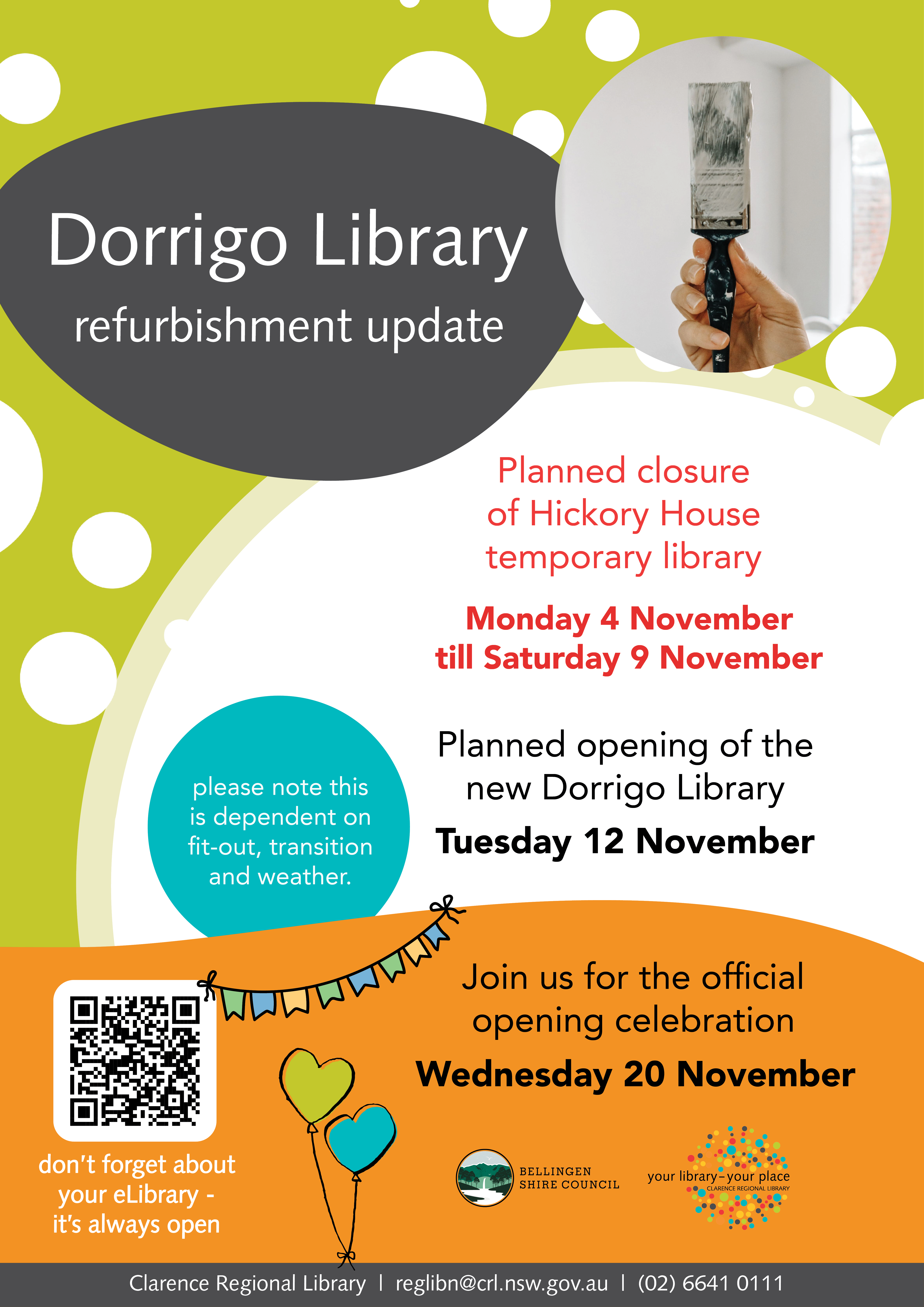 BSC - 2024 - Dorrigo Library refurbishment update sign.png