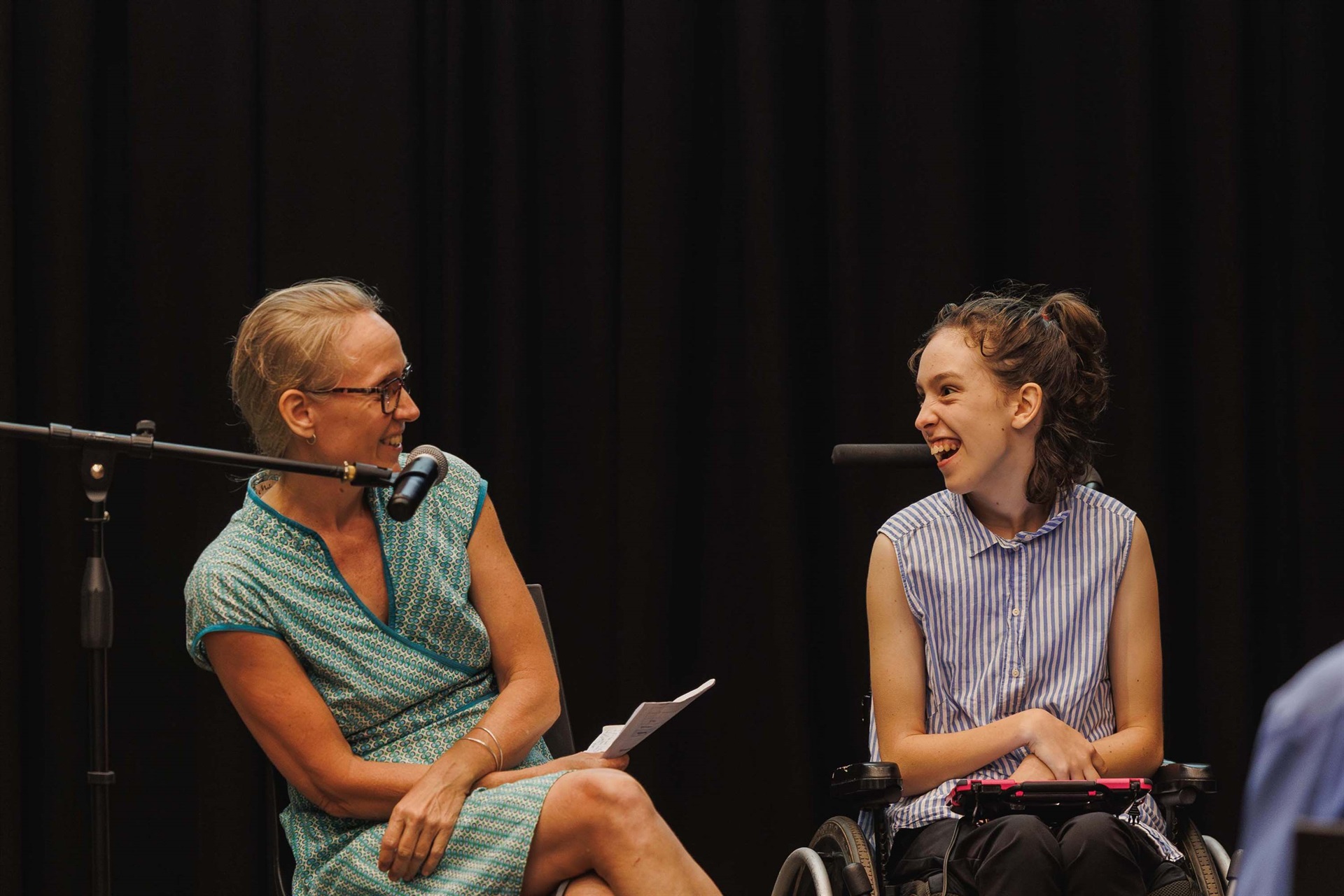 Cr Jennie Fenton, presenting with her daughter Mala Colmer (Jay and the Trees Photography)